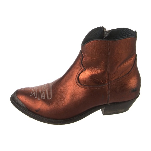 Golden Goose Leather Western Boots Women's Size: 8 | IT 38 - Picture 1 of 16